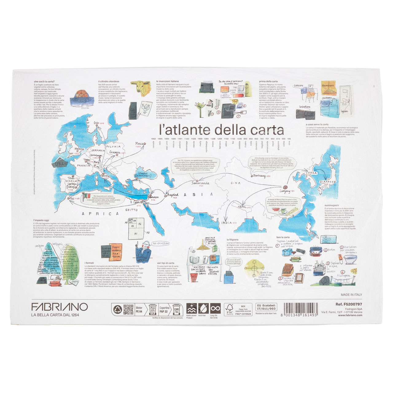 Album da disegno con angoli f4 33x48 200 gr 20 fogli lisci - Immagine 11