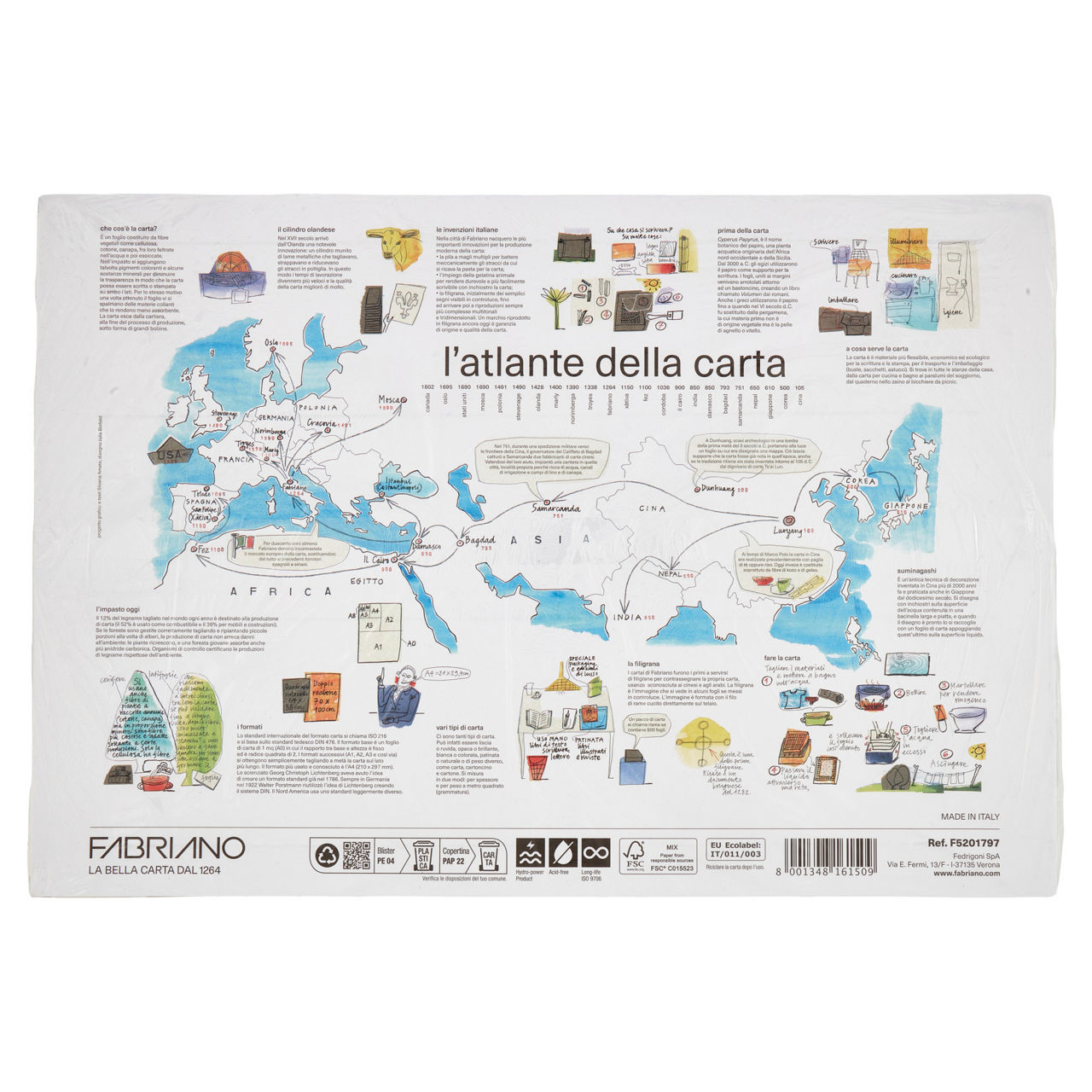 Album da disegno con angoli f4 33x48 200 gr 20 fogli riquadrati lisci - Immagine 21