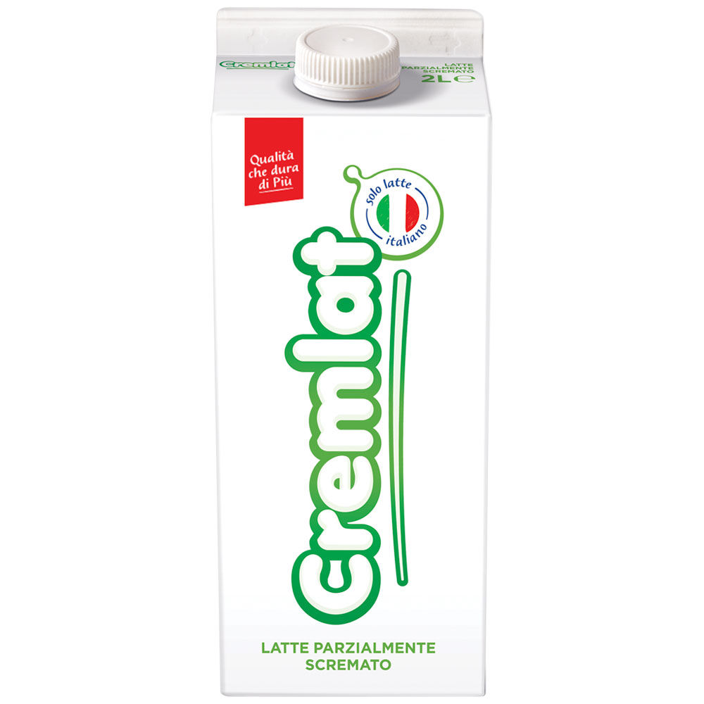 Latte parzialmente scremato 2 lt