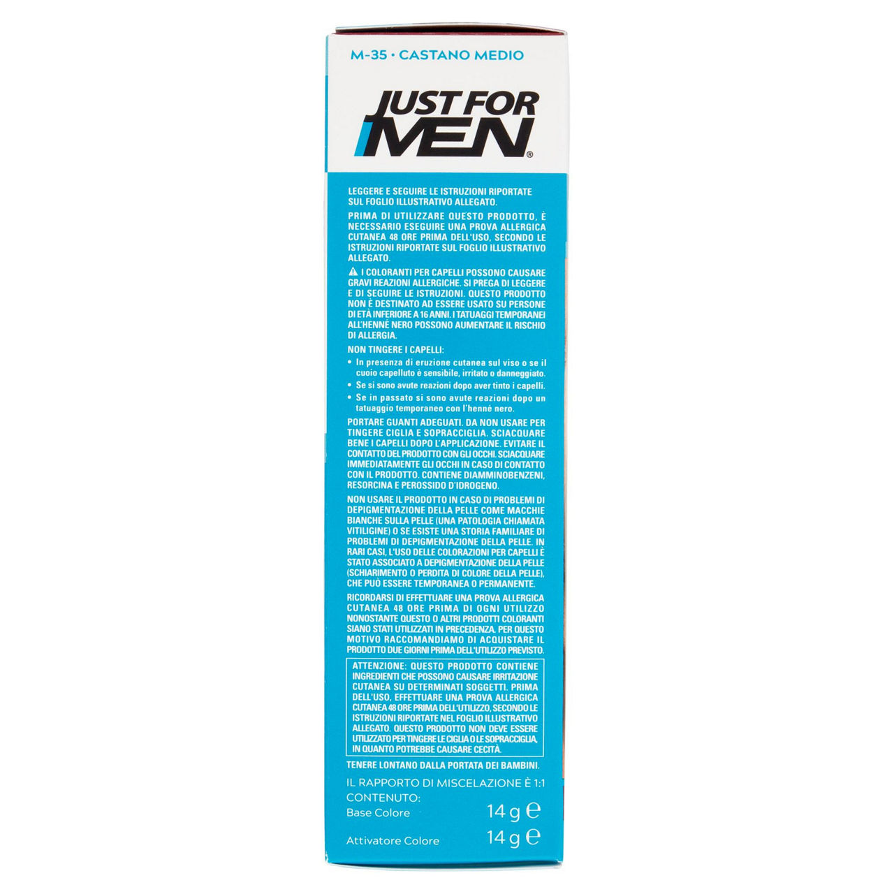 Colorante barba e baffi justformen castano medio+penn.applicatore pz.1 - Immagine 41