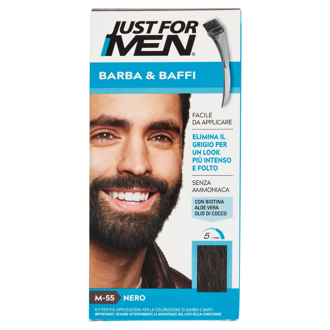 Colorante barba e baffi justformen nero +penn.applicatore pz.1 - Immagine 01