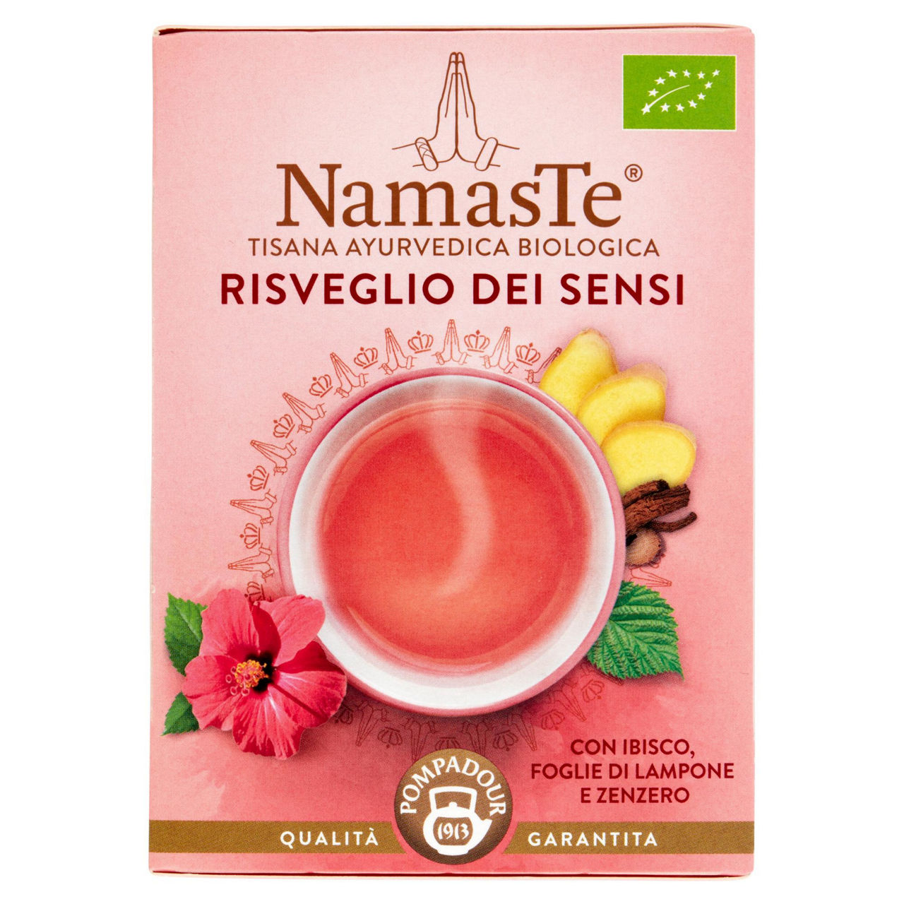 Tisana Risveglio dei Sensi con ibisco foglie di lampone e zenzero bio 15 filtri - Immagine 01