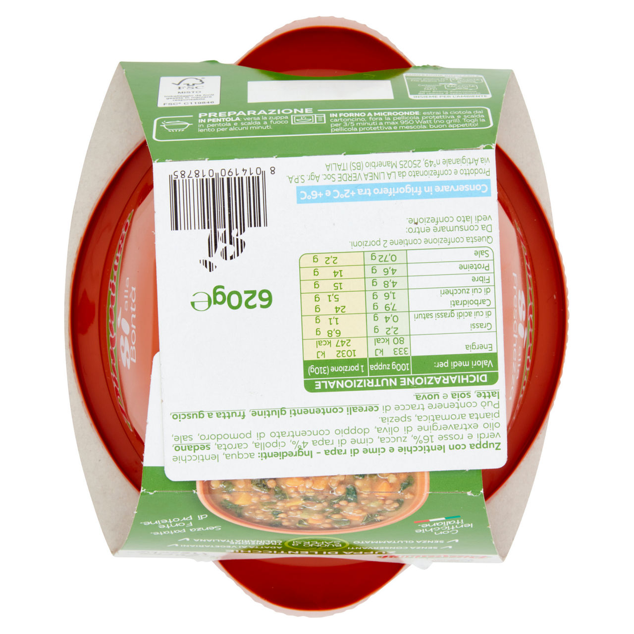 Zuppa lenticchie e cime di rapa 620 gr - Immagine 11