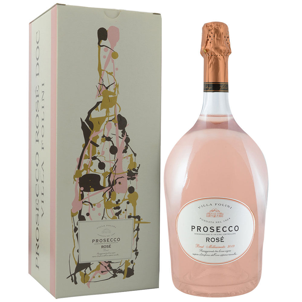 Spumante prosecco rosè doc magnum villa folini  astuccio l 1,5
