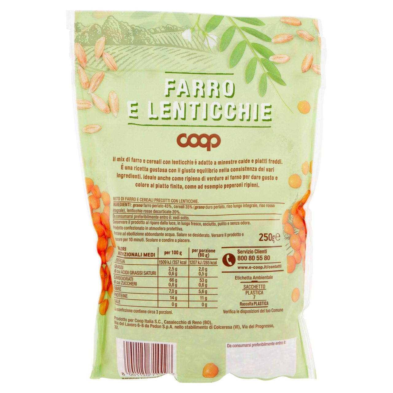 Mix farro e lenticchie 250 gr - Immagine 51