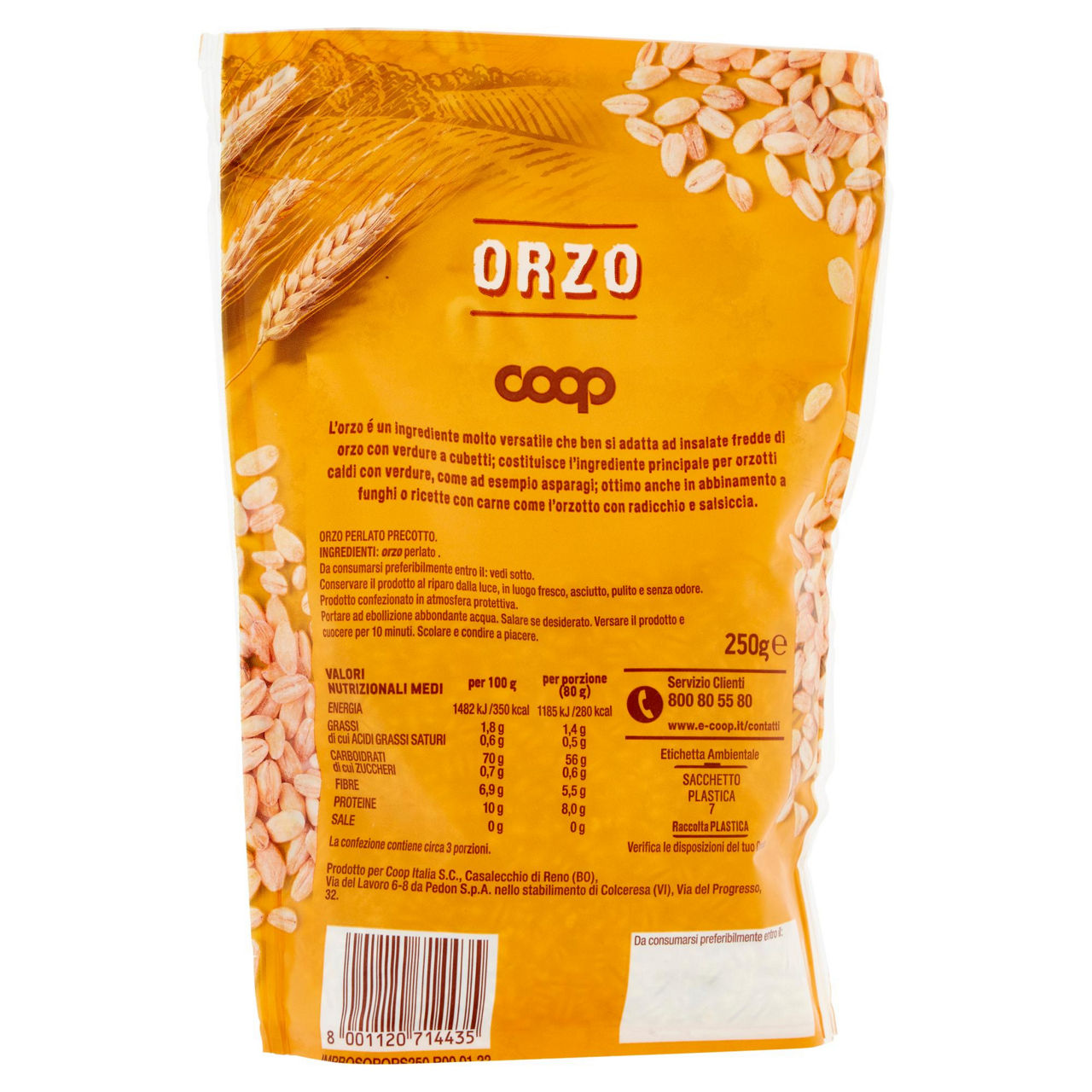 Orzo perlato precotto 250 gr - Immagine 11
