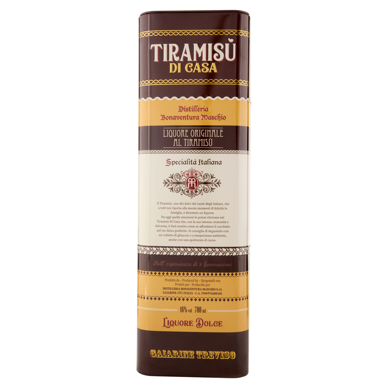TIRAMISU LIQUORE ORIGINALE70CL - Immagine 01