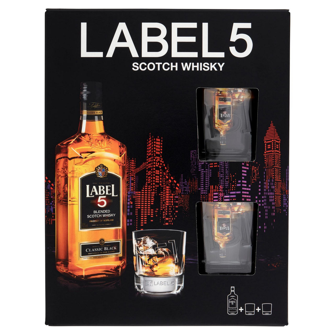Scotch whisky in confezione con due bicchieri 700 ml - Immagine 01
