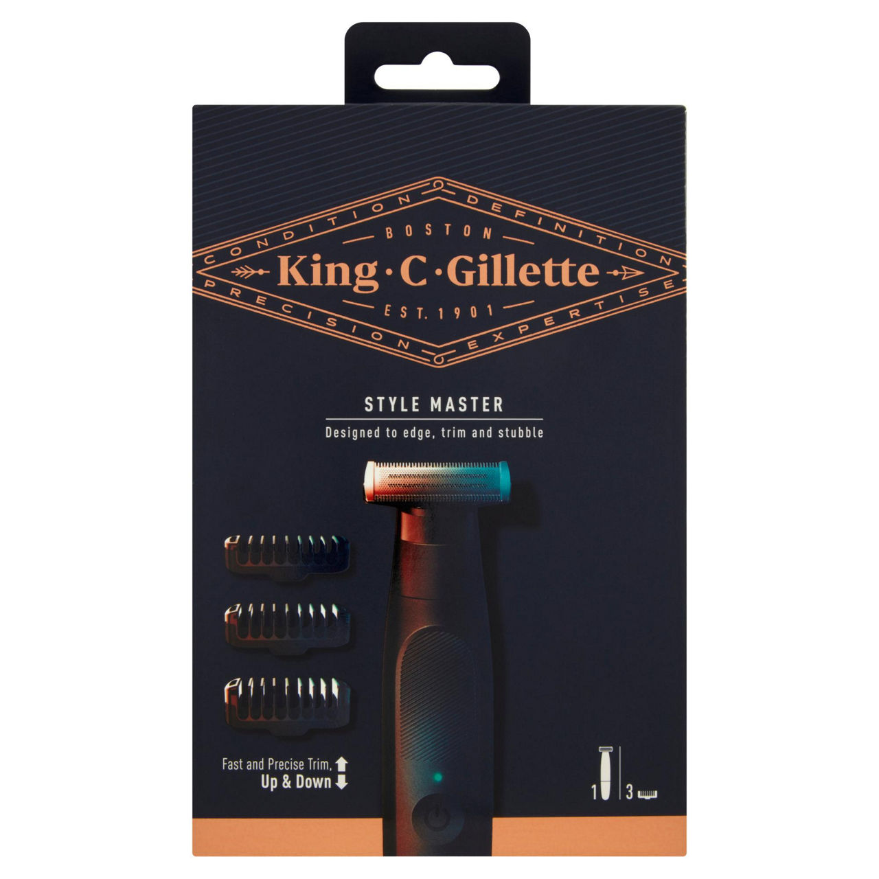 RASOIO GILLETTE KING C STYLEMASTER PZ 1 - Immagine 01