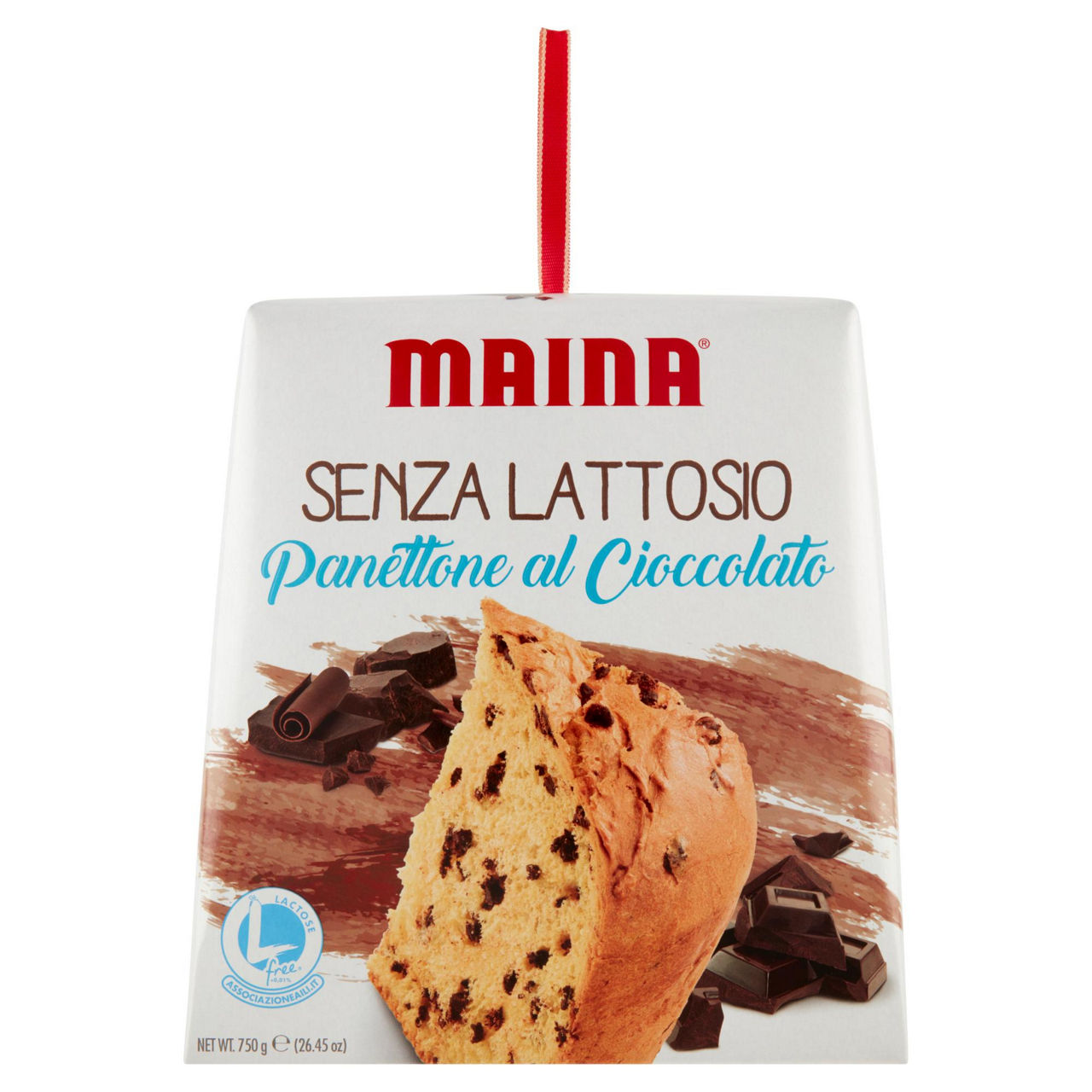 Panettone al cioccolato senza lattosio 750 gr