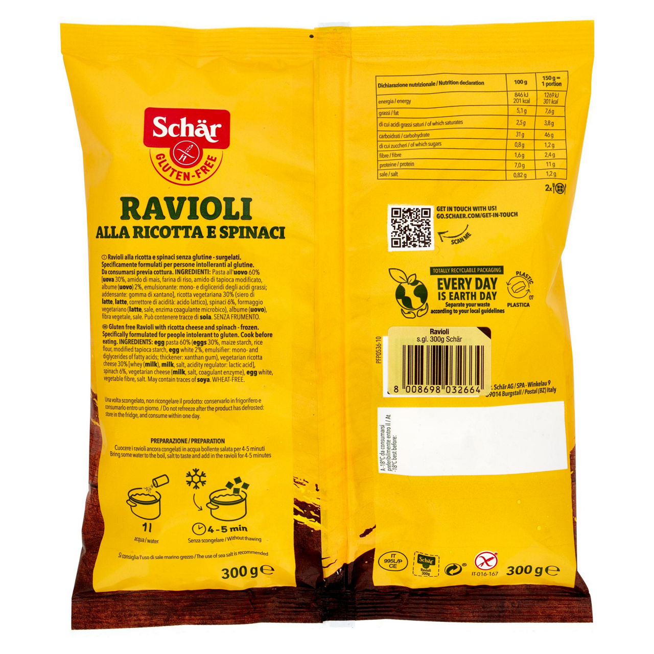 Ravioli con ricotta e spinaci surgelati 300 gr - Immagine 51