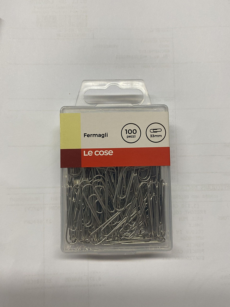 100 fermagli zincati 33 mm - Immagine 01