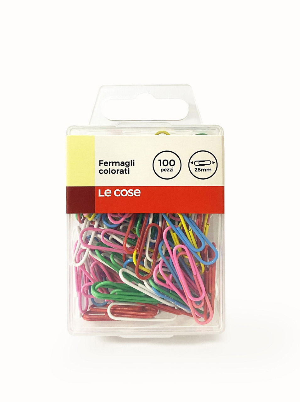 Fermagli colorati 28 mm 100 pz