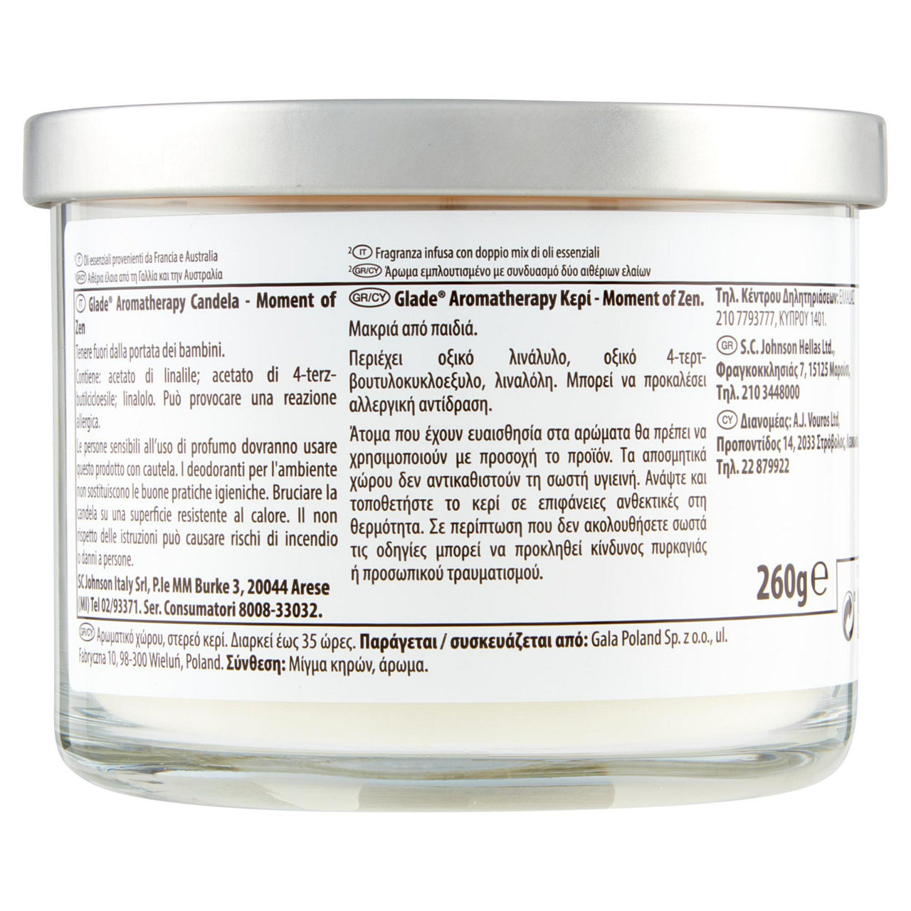 CANDELA PROFUMATA GLADE AROMATHERAPY MOMENT OF ZEN GR 260 PZ.1 - Immagine 31