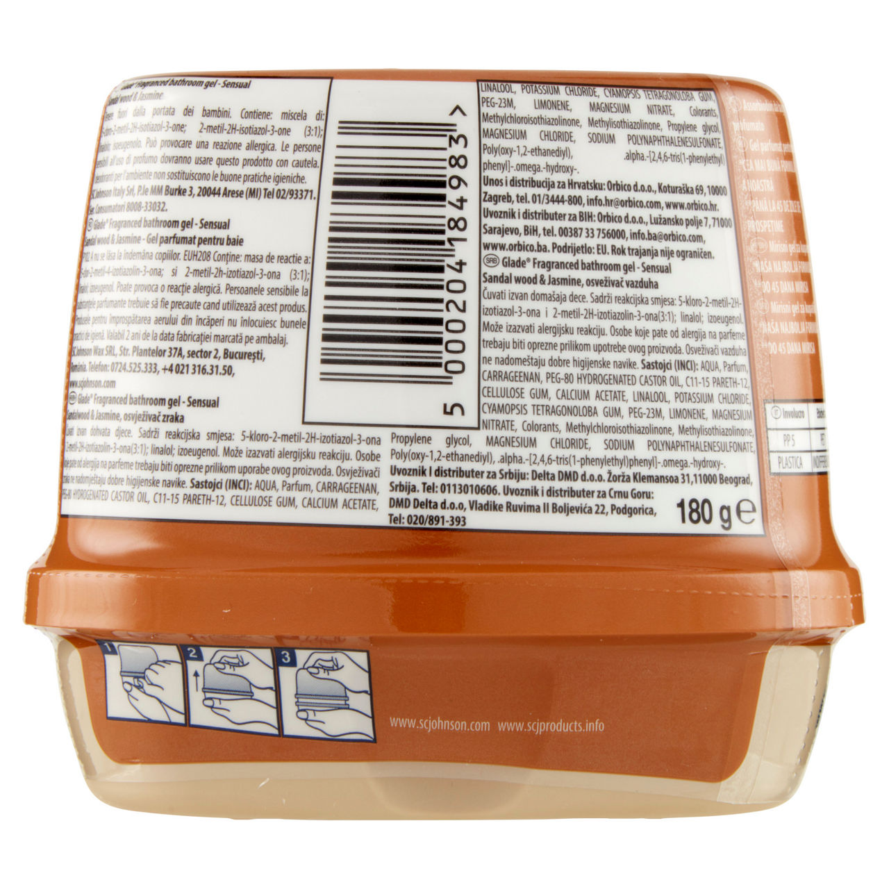 Assorbiodori da bagno gel Sensual Sandalwood & Jasmin 180 gr - Immagine 51