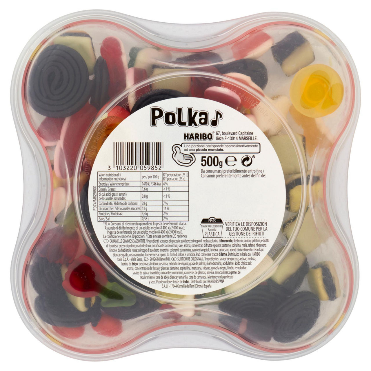 Caramelle gommose assortite Polka Mix 500 gr - Immagine 51