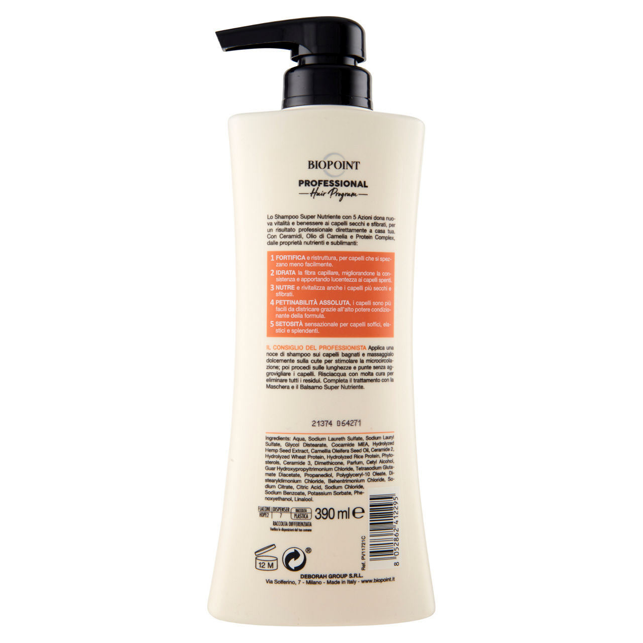 Shampoo biopoint hair program nutriente ml 390 - Immagine 21