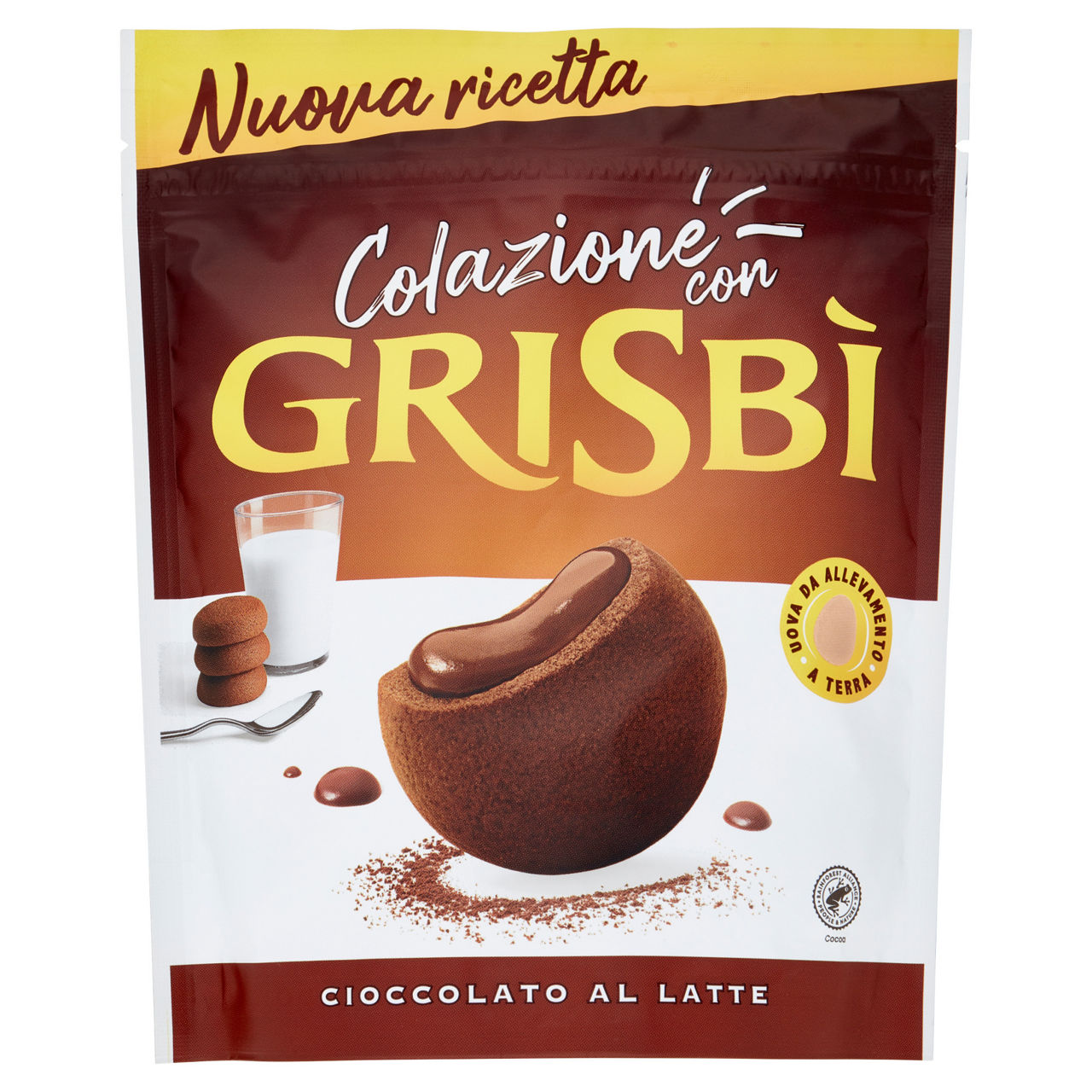 Biscotti Grisbì più piccoli ripieni di crema al cioccolato 250 gr - Immagine 01