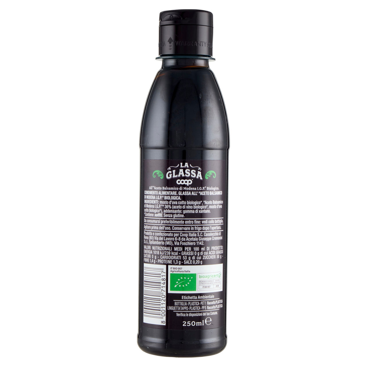 Glassa all'aceto balsamico di modena bio coop ml250 - Immagine 11