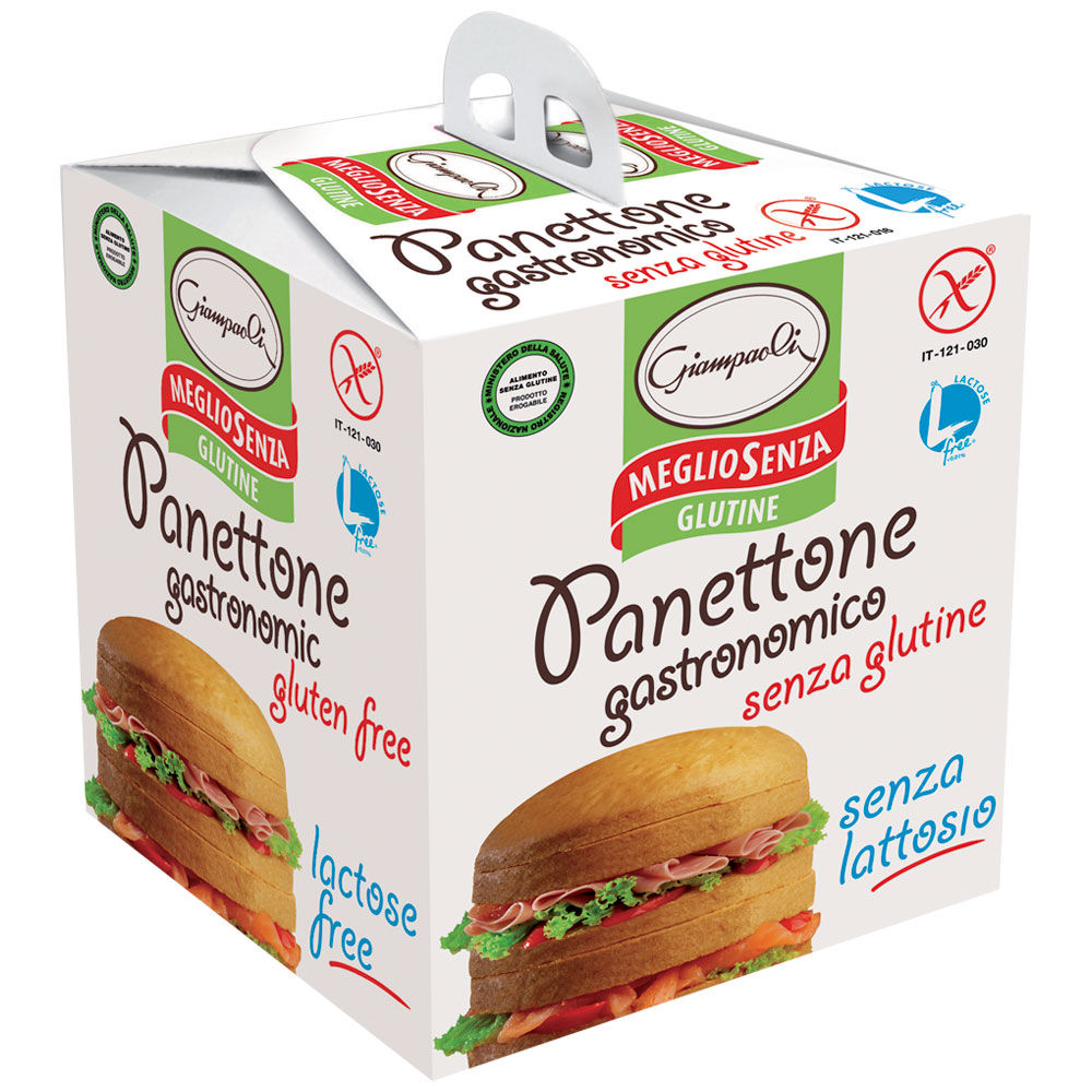 Panettone gastronomico senza glutine e senza lattosio 400 gr