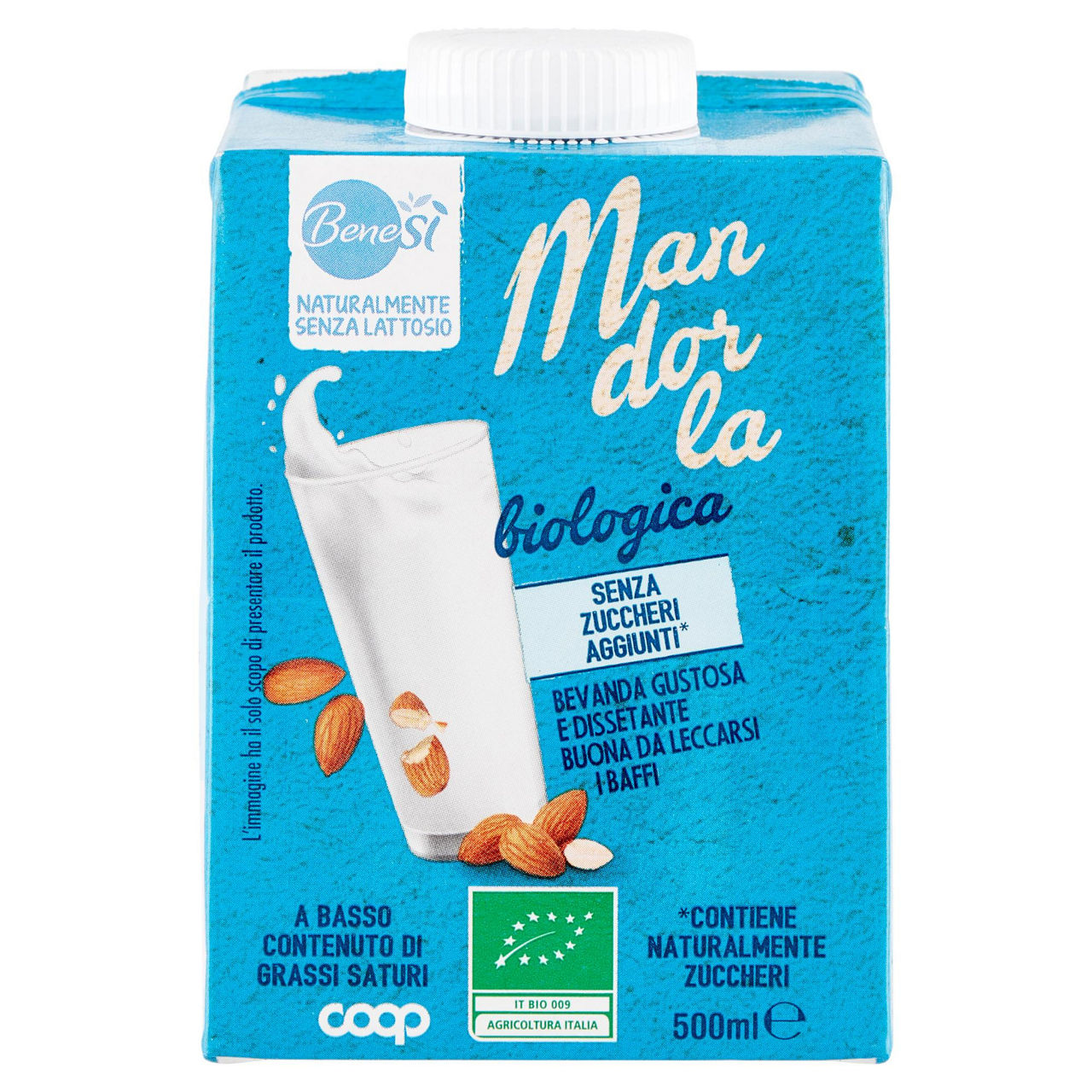Bevanda di mandorla bio senza zuccheri aggiunti 500 ml