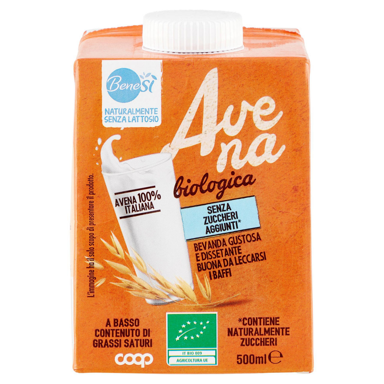 Bevanda di avena bio senza zuccheri aggiunti 500 ml