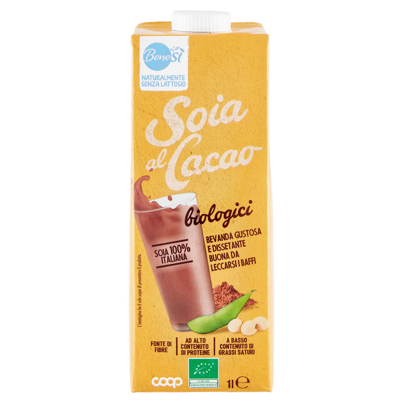 Bevanda di soia bio al cacao 1 lt - Immagine 01