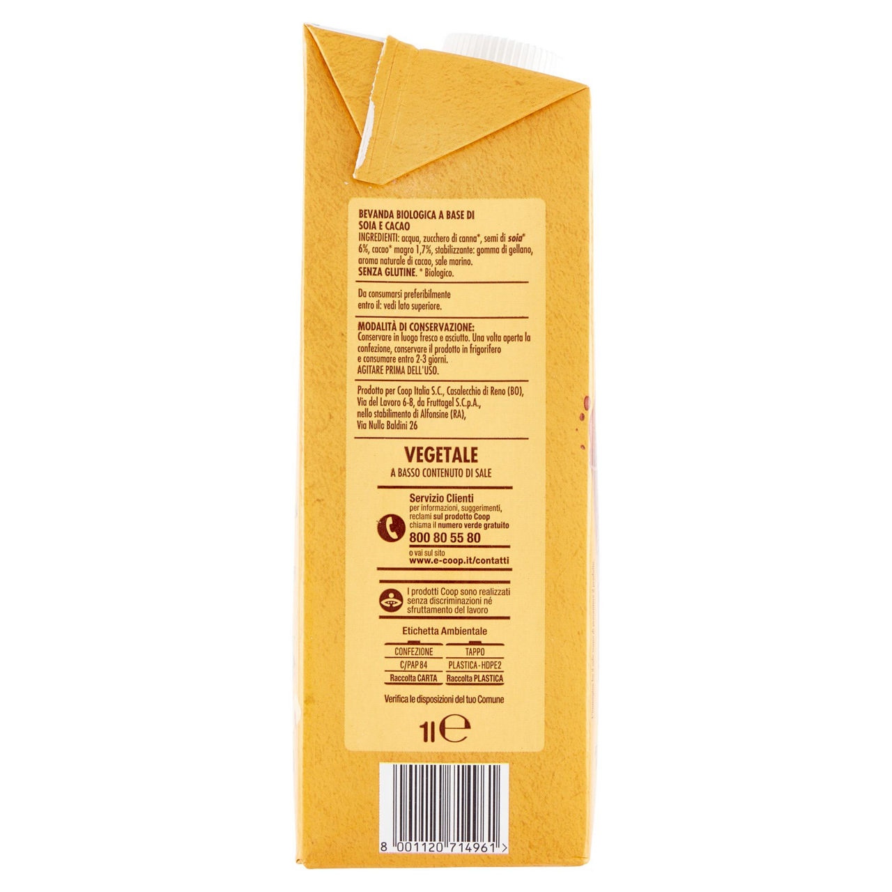Bevanda di soia bio al cacao 1 lt - Immagine 31