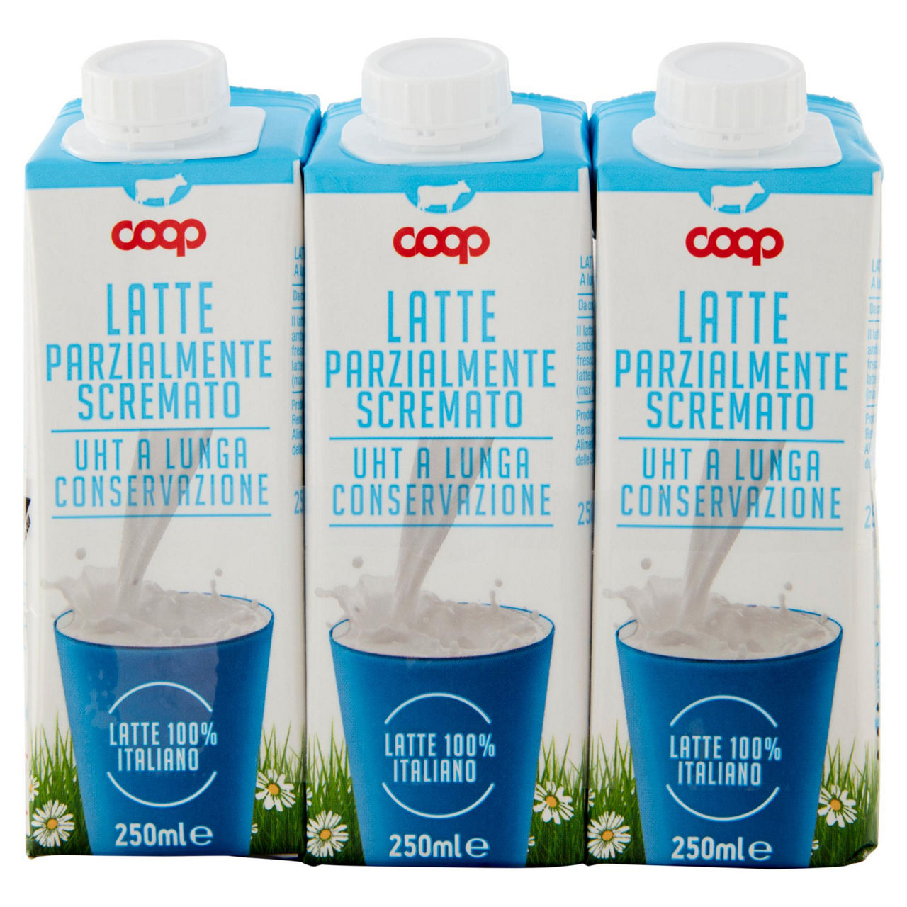 Latte parzialmente scremato a lunga conservazione 3 pz da 250 ml - Immagine 01