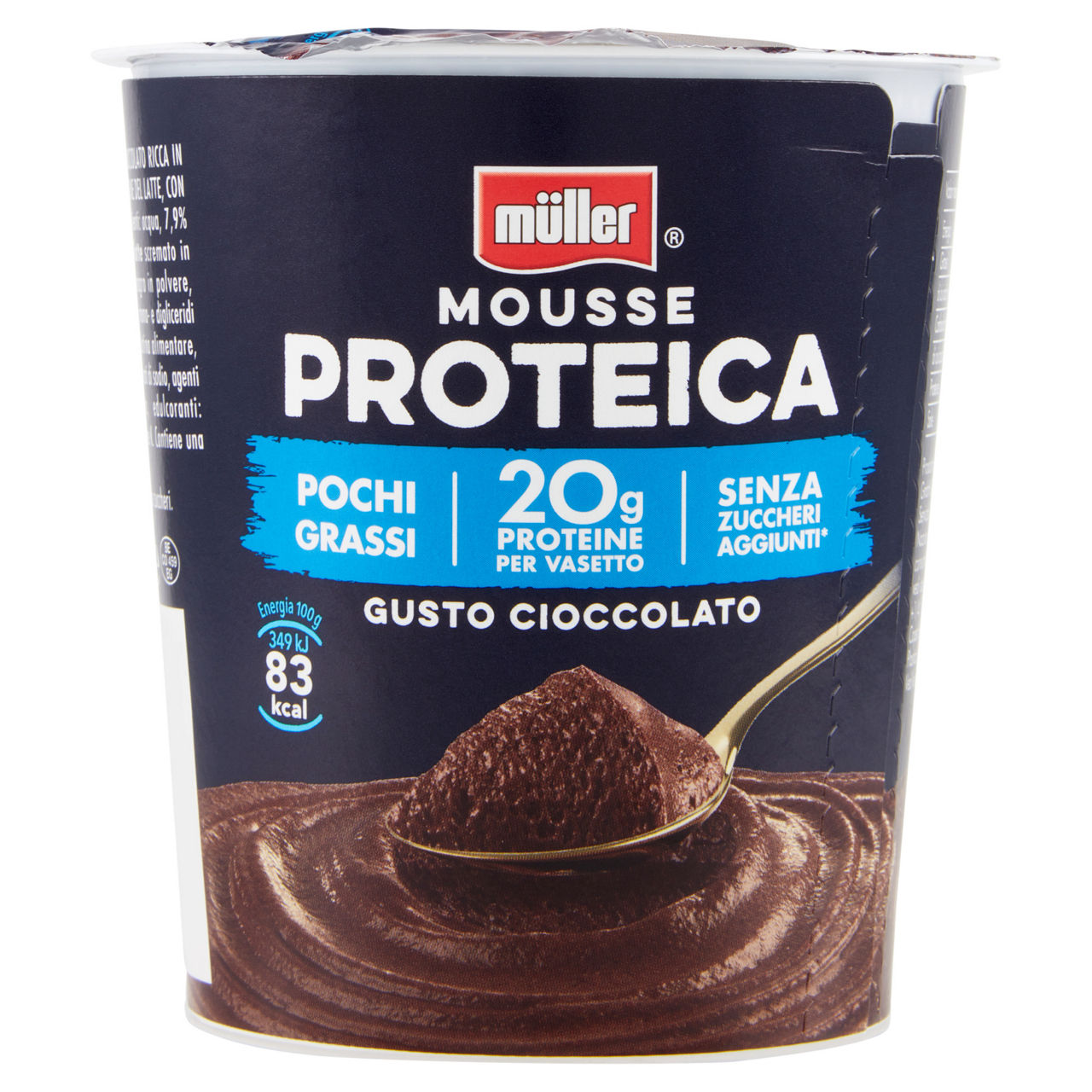 Mousse proteica al cioccolato 200 gr - Immagine 01