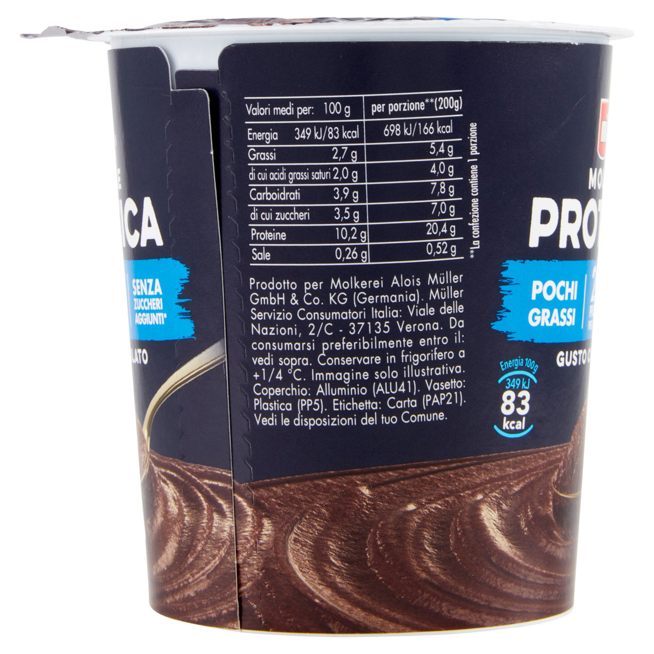 Mousse proteica al cioccolato 200 gr - Immagine 41