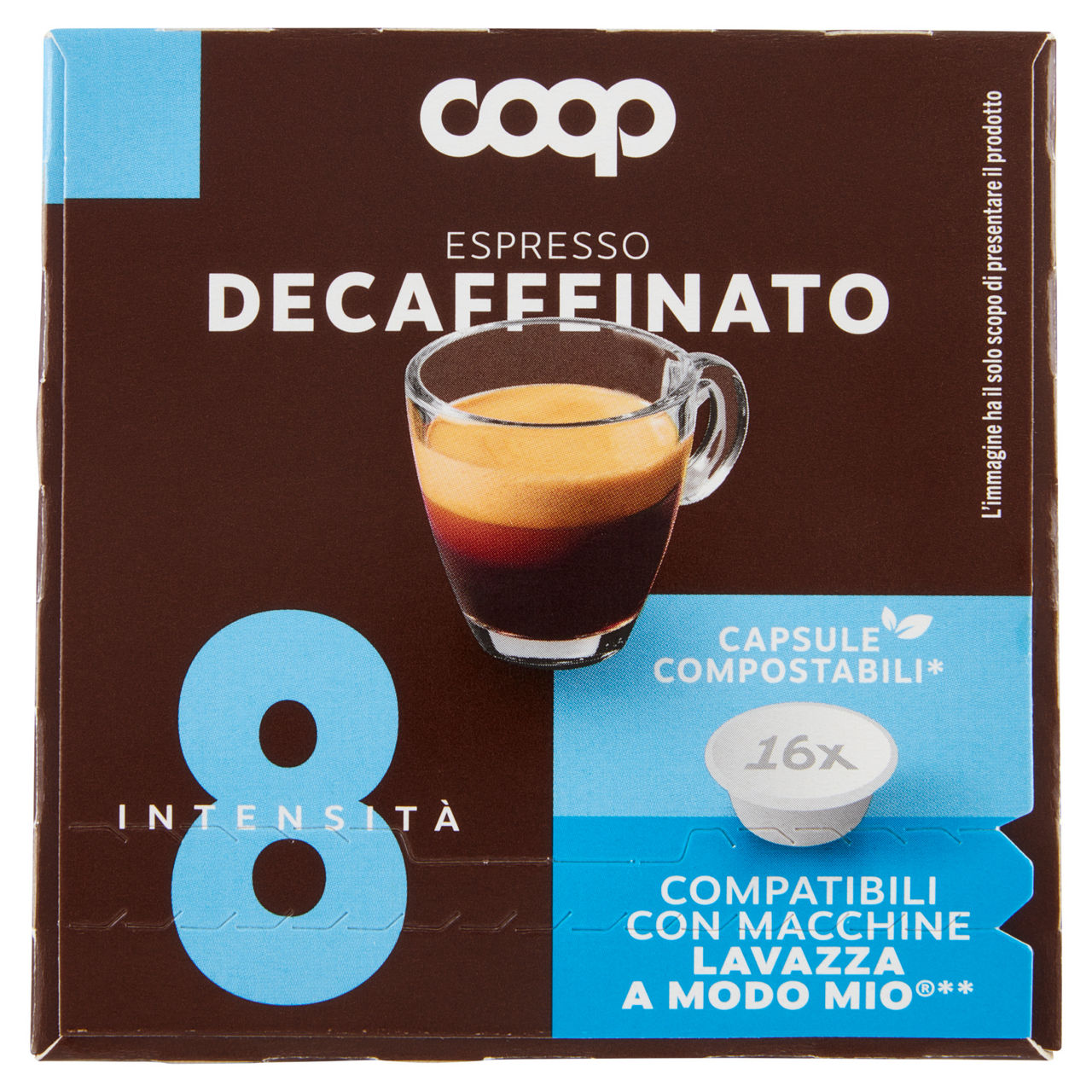 Caffè in capsule decaffeinato compatibili con Lavazza A Modo Mio 16 pz - Immagine 01