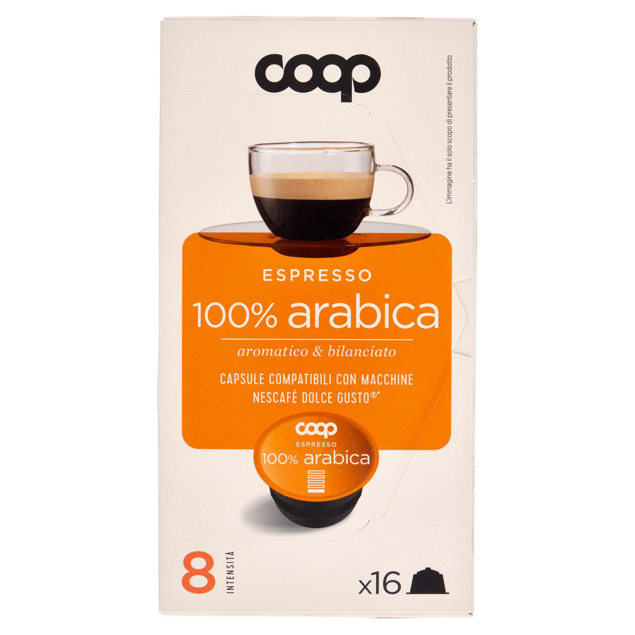 Caffè in capsule miscela arabica compatibili con Dolce Gusto 16 pz  - Immagine 01