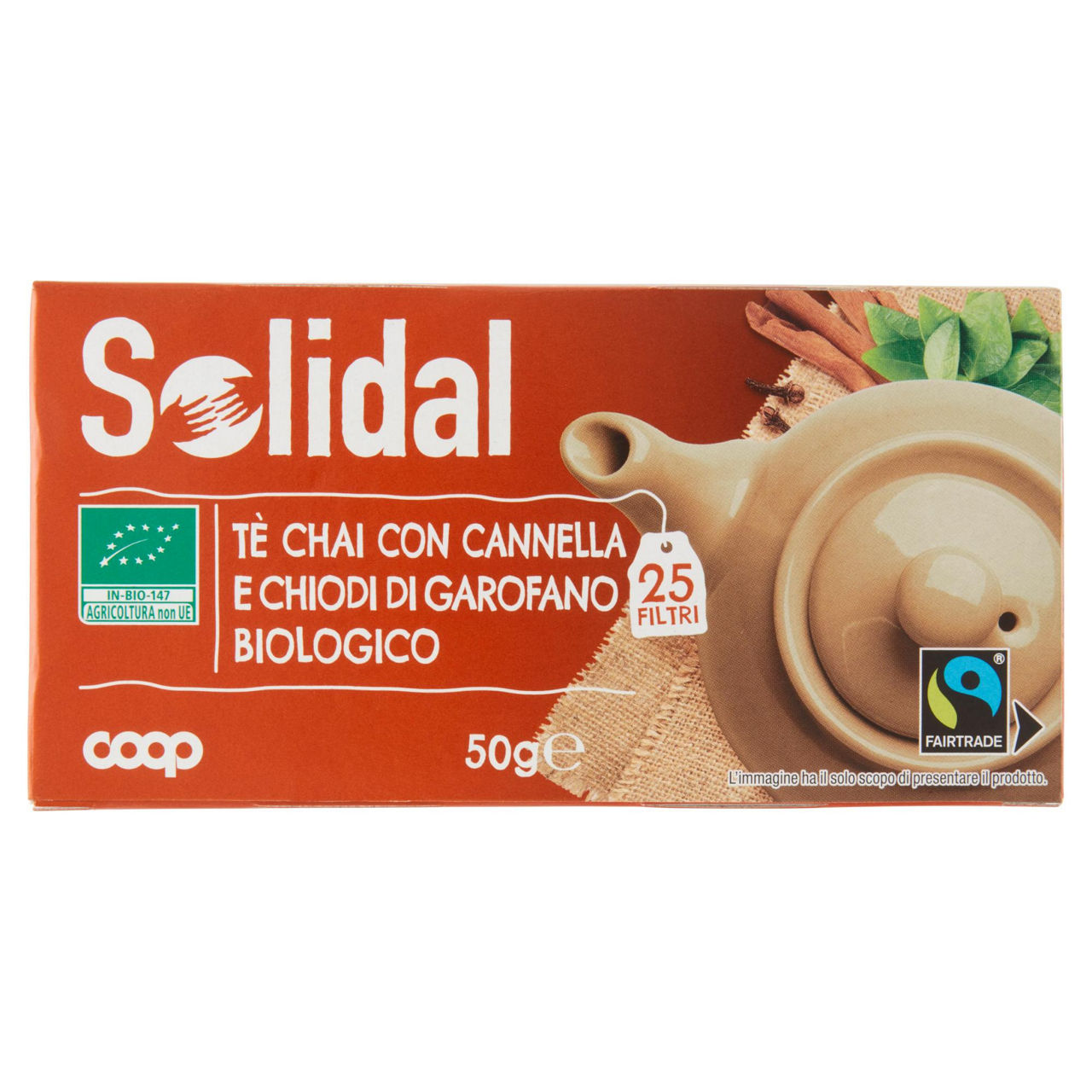 The nero Chai con cannella e chiodi di garofano bio 25 filtri - Immagine 01