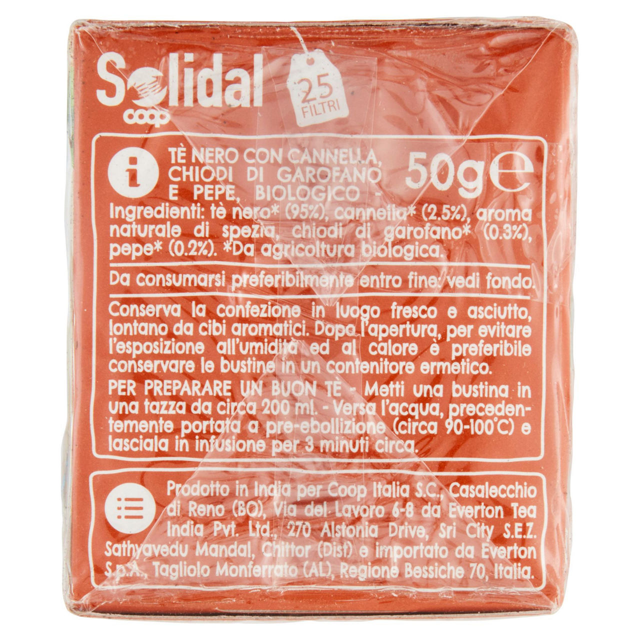 The nero Chai con cannella e chiodi di garofano bio 25 filtri - Immagine 41