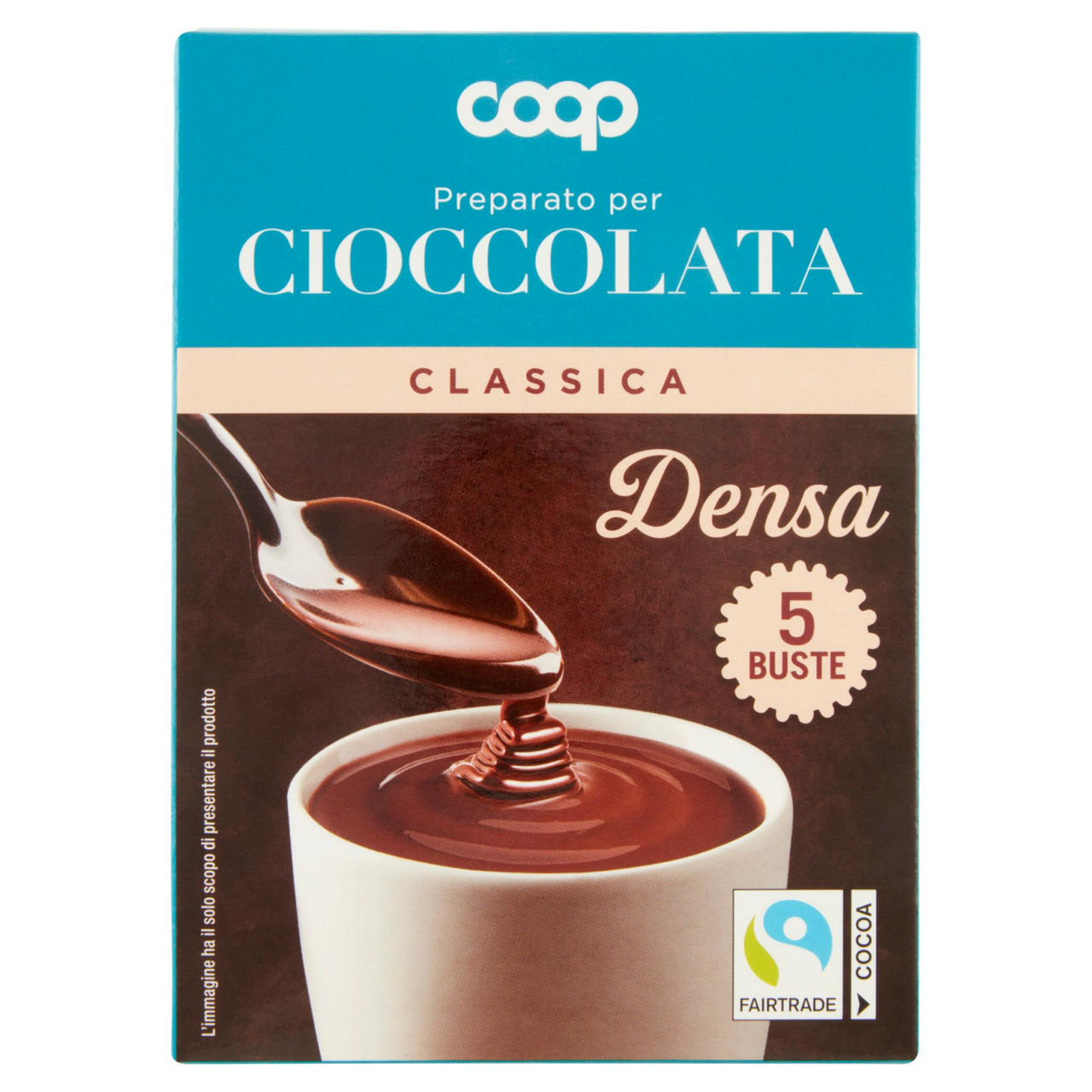 Preparato per cioccolata densa monodose 5 pz 125 gr