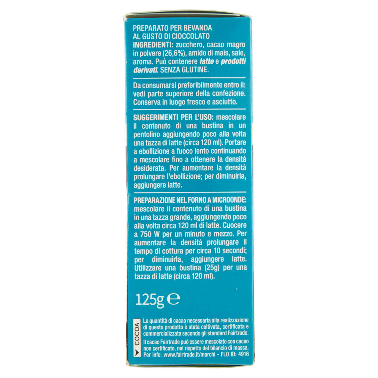 Preparato per cioccolata densa monodose 5 pz 125 gr - Immagine 31