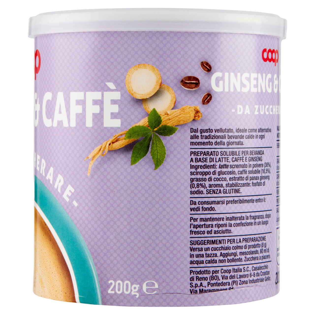 Preparato solubile caffè e ginseng da zuccherare 200 gr - Immagine 31