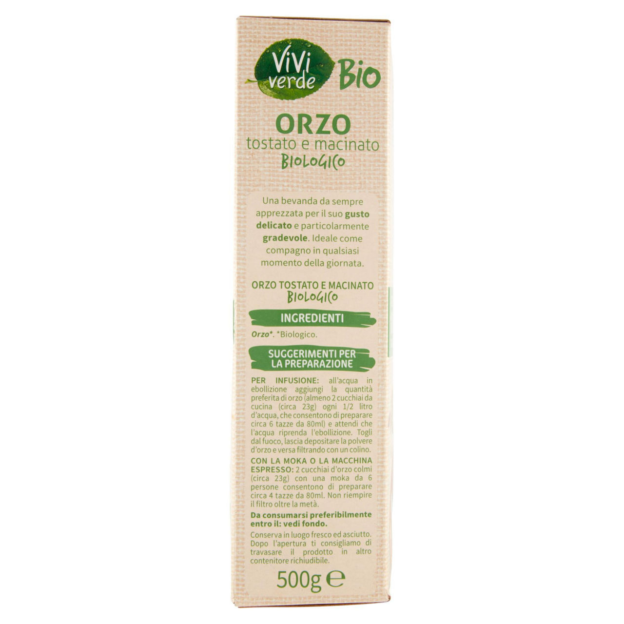 Orzo tostato e macinato bio 500 gr - Immagine 51