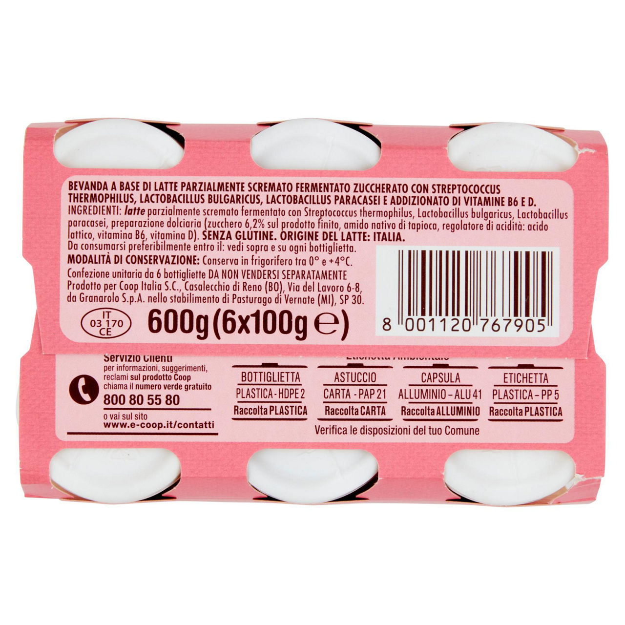 Probiotico da bere bianco 6 pz da 100 gr - Immagine 61