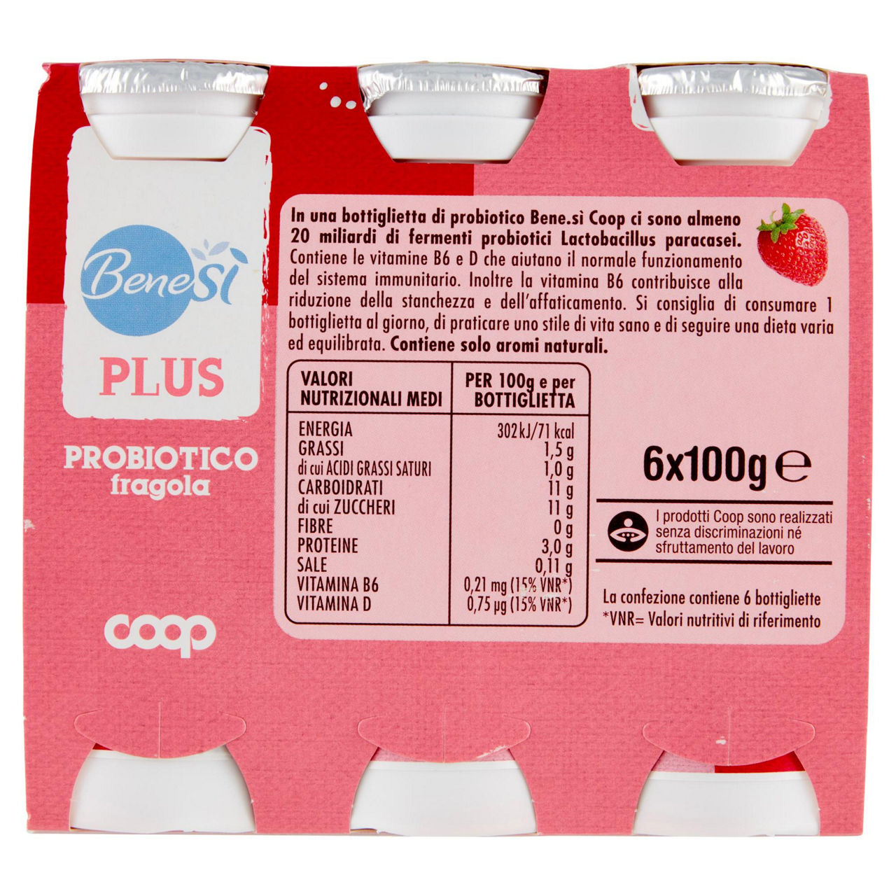Probiotico da bere alla fragola 6 pz da 100 gr - Immagine 21