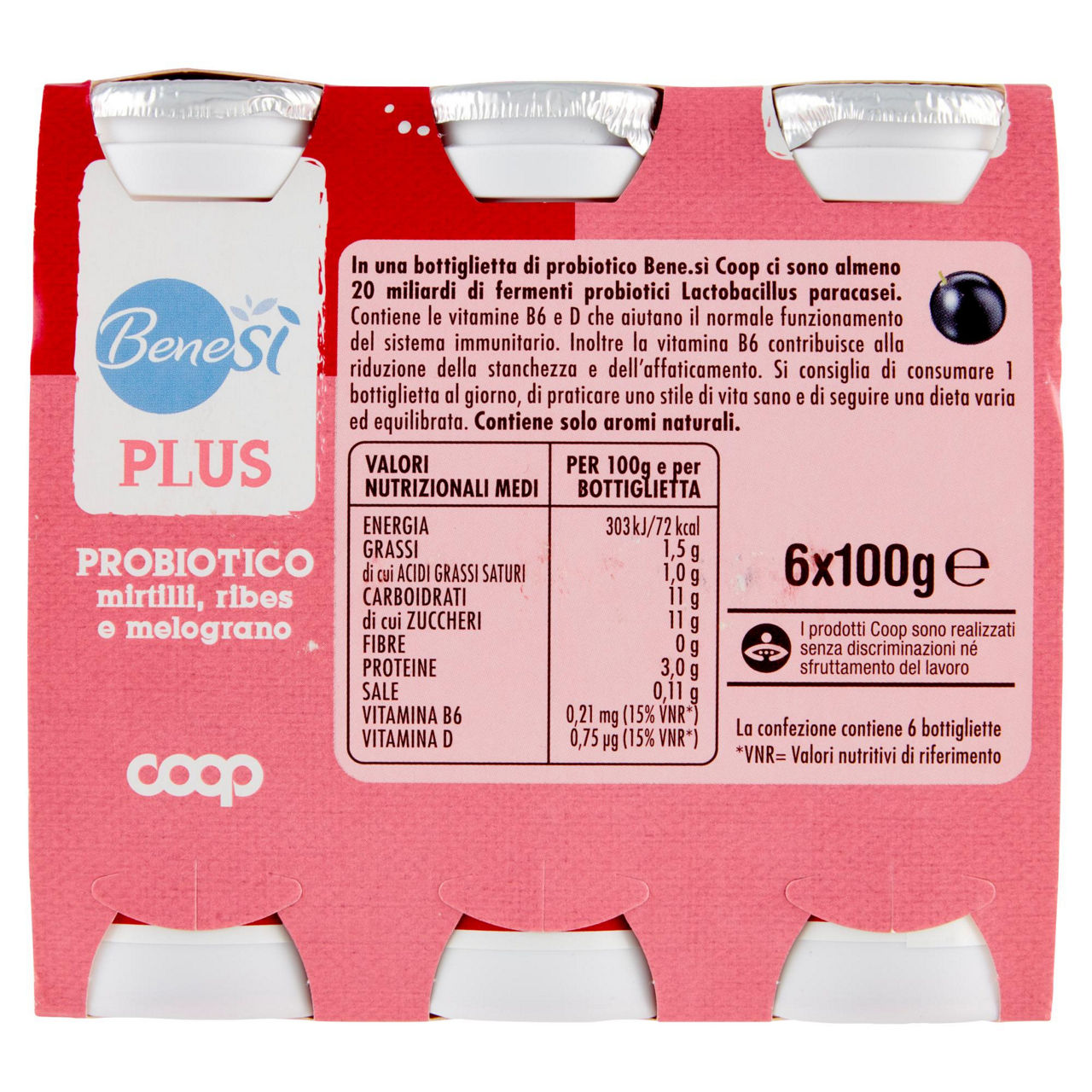 Probiotico da bere ai mirtilli ribes e melograno 6 pz da 100 gr - Immagine 41