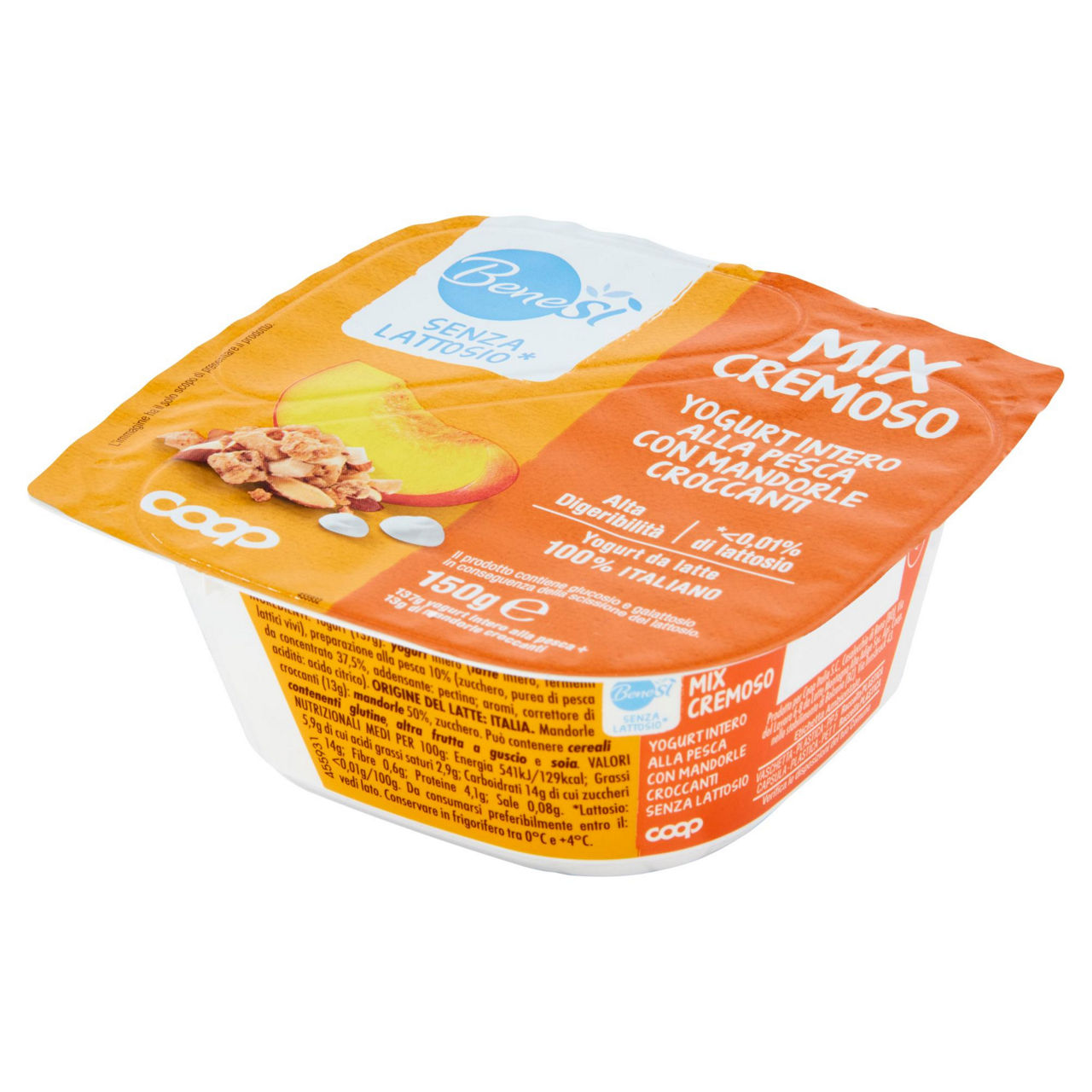 Yogurt intero alla pesca con mandorle croccanti 150 gr - Immagine 21