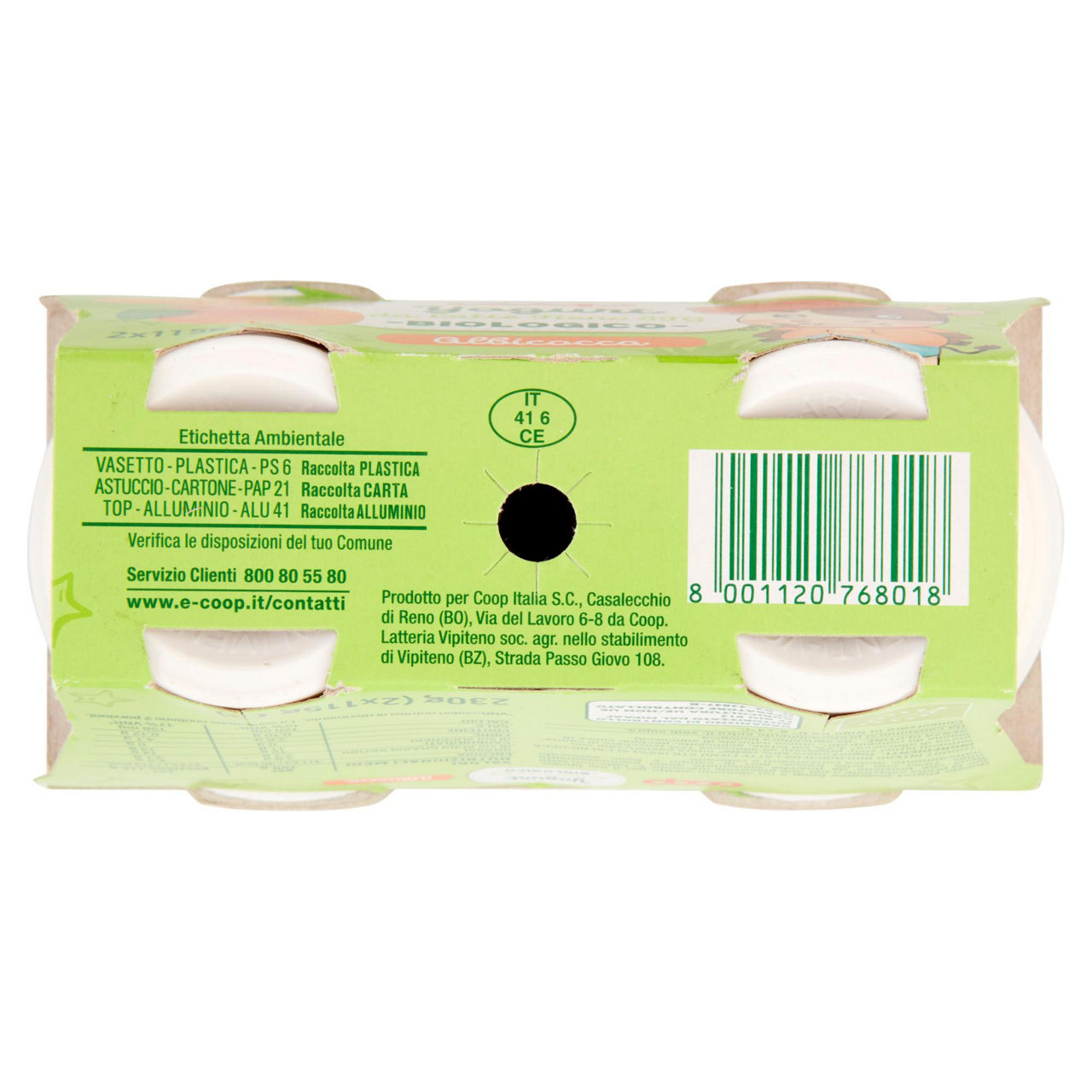 Yogurt intero bio da Latte Fieno all'albicocca 2 pz da 115 gr - Immagine 41