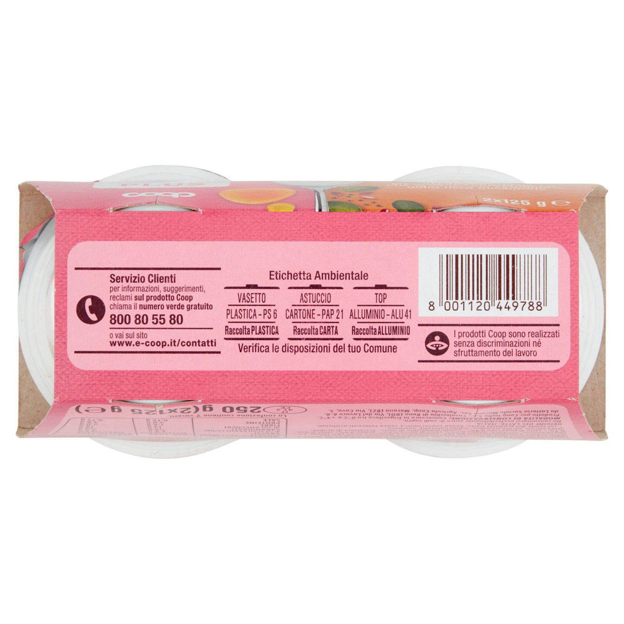 Yogurt probiotico con miele e semi 2 pz da 125 gr - Immagine 61