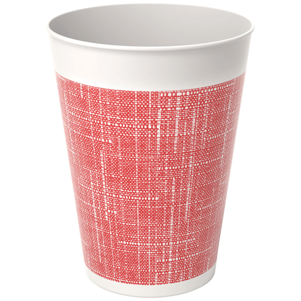 Ecobicchiere colore rosso 220 ml 20 pz