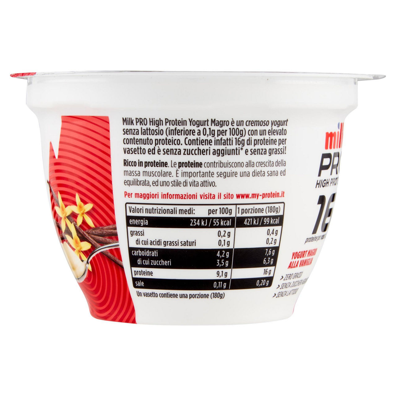 Yogurt magro proteico alla vaniglia 180 gr - Immagine 51