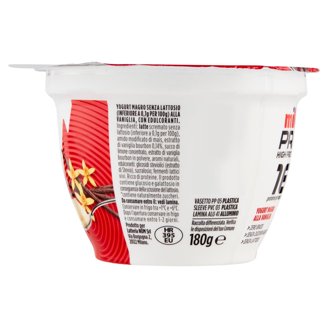 Yogurt magro proteico alla vaniglia 180 gr - Immagine 11