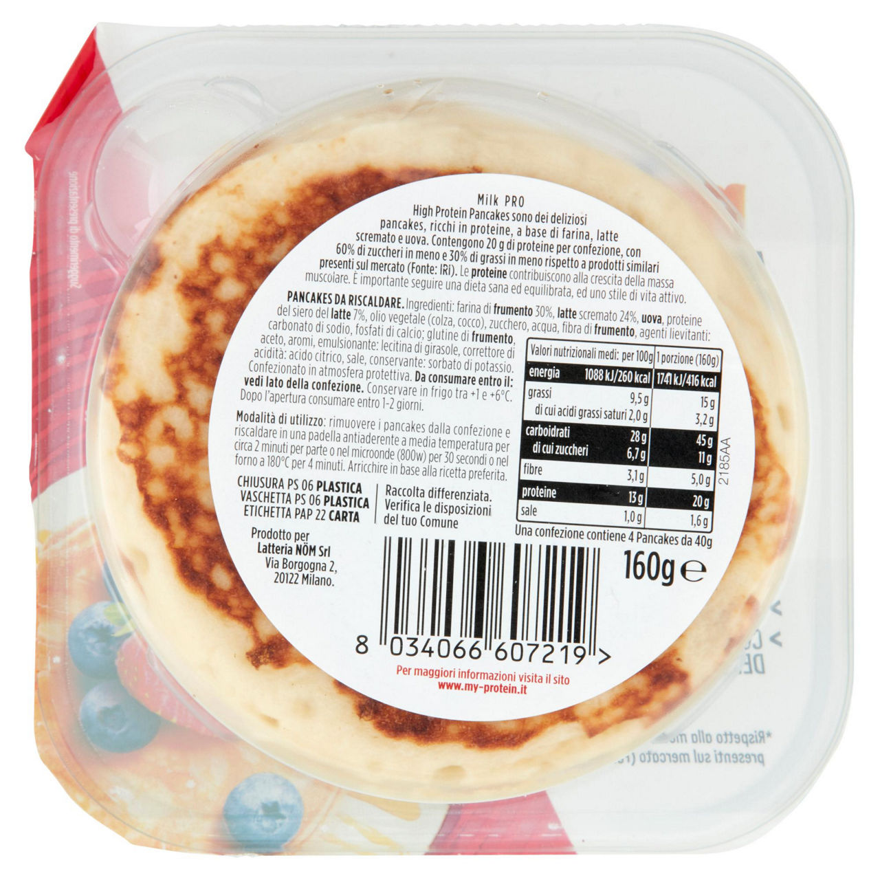 Pancakes proteici 4 pz 160 gr - Immagine 31