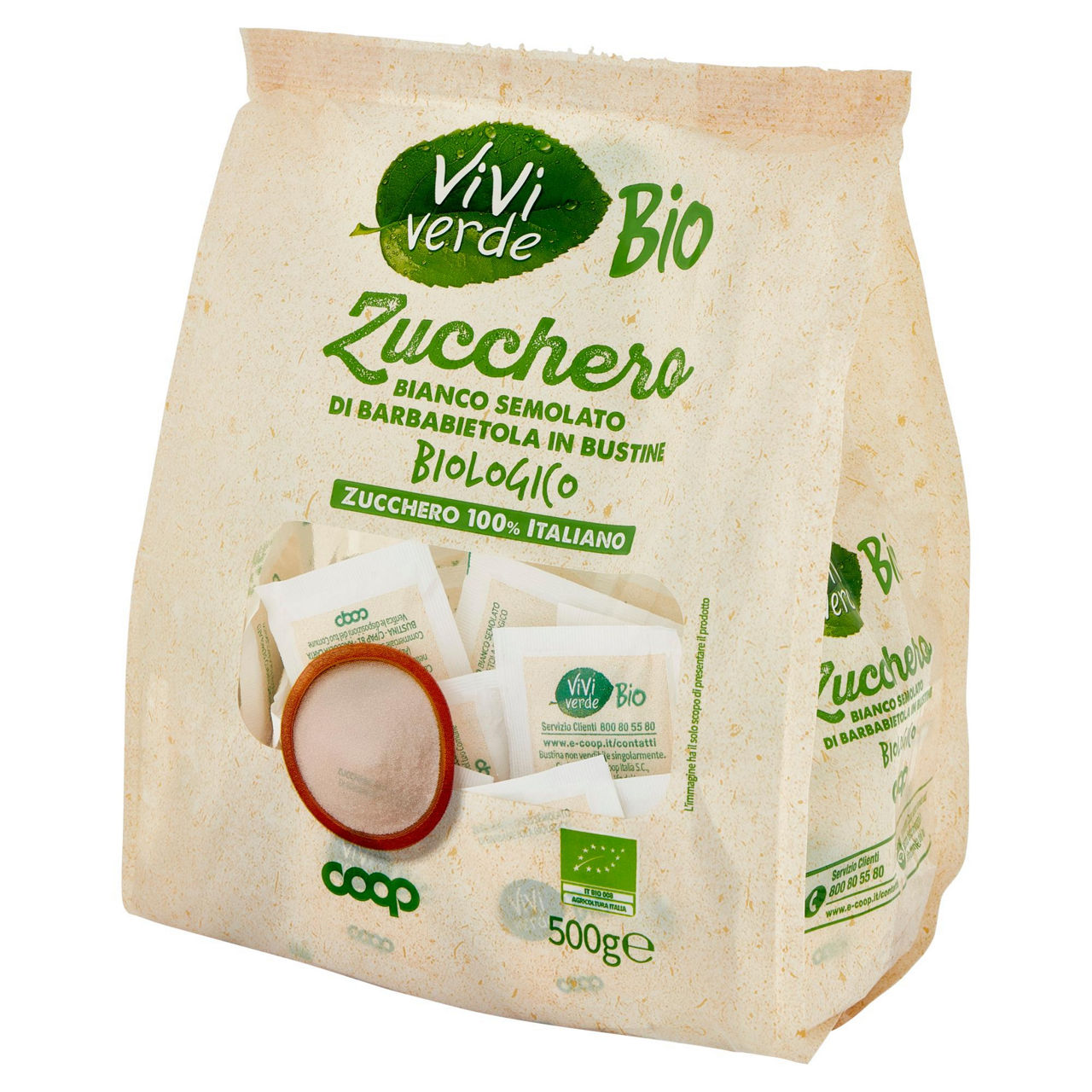 Zucchero semolato bio in bustine 500 gr - Immagine 51